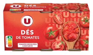PULPE DE TOMATES EN DES U