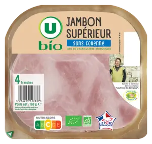 JAMBON CUIT SUPERIEUR U BIO