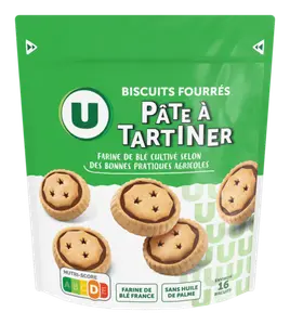 BISCUITS FOURRES PATE A TARTINER U