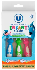 BROSSE A DENTS POUR ENFANT 3 A 6 ANS U