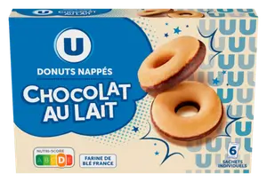 DONUTS NAPPES CHOCOLAT AU LAIT U