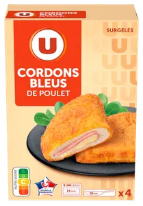 CORDONS BLEUS DE POULET SURGELES U