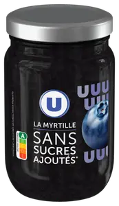 LA MYRTILLE SANS SUCRES AJOUTE U