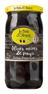OLIVES NOIRES DE PAYS AUX HERBES DE PROVENCE TANCHE ORIGINE FRANCE,
