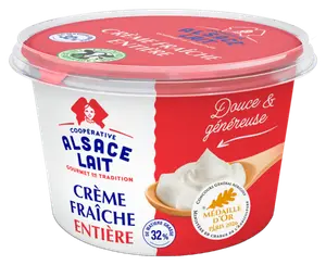 Creme Fraiche Entiere au Lait Pasteurise Alsace Lait