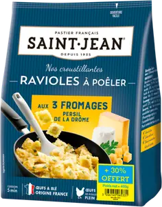 Ravioles à Poeler aux 3 Fromages