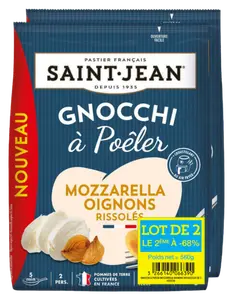 GNOCCHI À POÊLER FROMAGE, AIL & FINES HERBES SAINT JEAN
