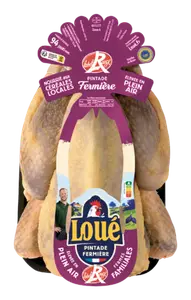 PINTADE FERMIERE LABEL ROUGE IGP VOLAILLES DU MAINE PRETE A CUIRE DE LOUE