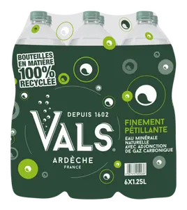 Eau Minerale Naturelle Finement Petillante Vals