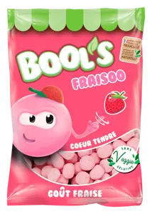 BONBONS TENDRES AROMATISEES A LA FRAISE BOOL'S