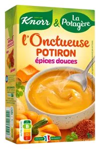 SOUPE LA POTAGÈRE L'ONCTUEUSE POTIRON ÉPICES DOUCES KNORR