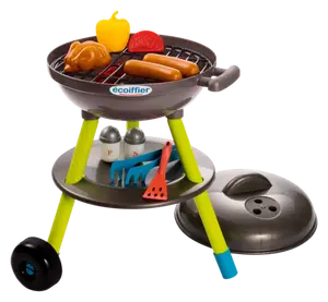 BARBECUE ROULANT GARNI ECOIFFIER