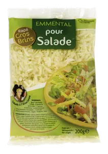 EMMENTAL POUR SALADE RAPE GROS BRINS AU LAIT PASTEURISE SIFFERT-FRECH