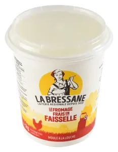 LE FROMAGE FRAIS EN FAISSELLE MOULE A LA LOUCHE LA BRESSANE