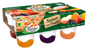 YAOURT SUR LIT DE FRUITS PANIER DE YOPLAIT