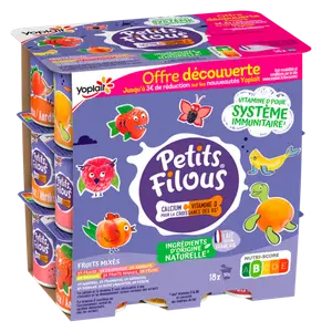 FROMAGE FRAIS AROMATISE OFFRE DECOUVERTE PETITS FILOUS