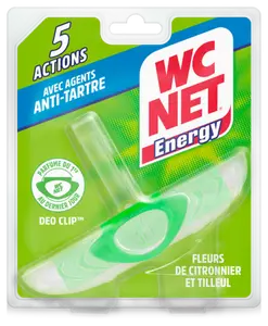 BLOC WC ANTI-TARTRE 5 ACTIONS FLEURS DE CITRONNIER ET TILLEUL WC NET ENERGY