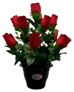 POT DE BOUTONS DE ROSES