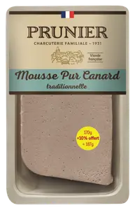 Mousse Pur Canard ou Pate de Foie ou Pate de Foie Forestier Traditionnel Prunier