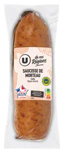 SAUCISSE DE MORTEAU IGP CUITE U DE NOS REGIONS