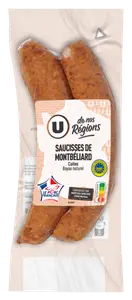 SAUCISSE DE MONTBELIARD IGP CUITE U DE NOS REGIONS
