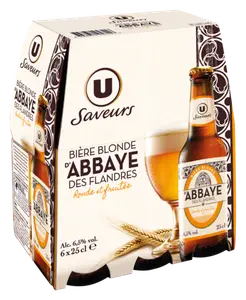 Biere Blonde Abbaye U Saveurs 6.5°