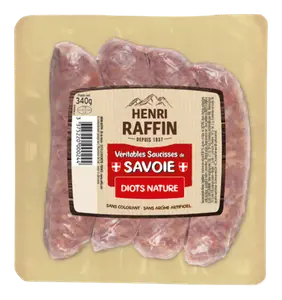 VERITABLES SAUCISSES DE SAVOIE DIOTS HENRI RAFFIN