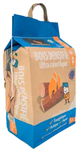 SAC DE 8 BÛCHES DE BOIS DENSIFIÉ WOODSTOCK