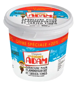 GARNITURE POUR TARTE FLAMBEE LES FRERES ADAM