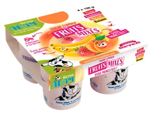 YAOURTS FERMIERS AUX FRUITS MIXES FERME ADAM