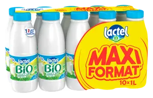 LAIT UHT DEMI-ECREME LACTEL BIO