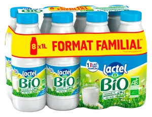 LAIT BIO DEMI ECREME UHT LACTEL