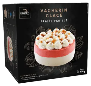 VACHERIN GLACE FRAISE VANILLE ERHARD PATISSIER GLACIER