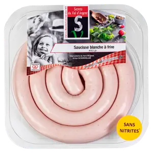 SAUCISSE FUMEE SANS NITRITE A CUIRE SECRETS DU VAL D'ARGENT