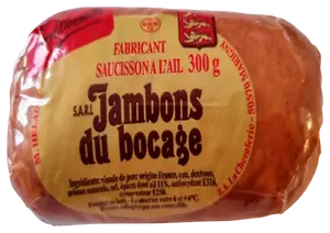 SAUCISSON A L'AIL FUME JAMBONS DU BOCAGE