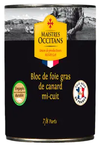 BLOC DE FOIE GRAS DE CANARD MI-CUIT MAISTRES OCCITANS