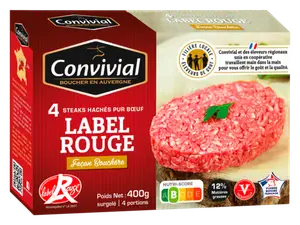 Steaks Haches Pur Bœuf Charolais Facon Bouchere Surgeles Convivial