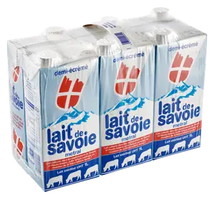 LAIT DE SAVOIE DEMI-ECREME STERILISE U.H.T. METRAL