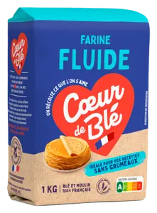FARINE DE BLE FLUIDE POUR RECETTES SANS GRUMEAUX COEUR DE BLE