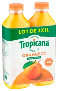 PUR JUS D'ORANGE SANS PULPE TROPICANA