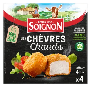 Les Chevres Chauds au Lait Pasteurise de Chevre Soignon
