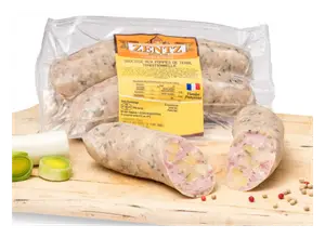 SAUCISSE AUX POMMES DE TERRE TRADITIONNELLE "BARBECUE" CHARCUTERIE ZENTZ