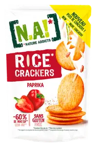 RICE CRACKERS PAPRIKA NATURE ADDICTS !