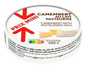Camembert au Lait Pasteurise Prix Mini