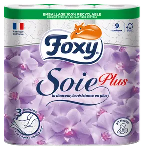 Papier Toilette 3 Epaisseurs Soie Plus Foxy
