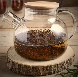 THEIERE EN VERRE TRANSPARENT