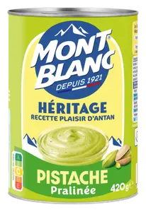 CREME DESSERT PRALINE PISTACHE MONT BLANC