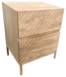TABLE DE CHEVET 2 TIROIRS
