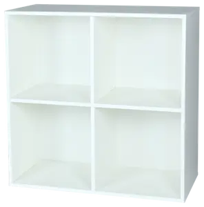 MEUBLE 4 CASES BLANC