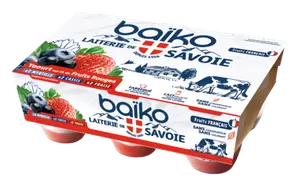 Yaourts sur Lit de Fruits au Lait Entier Baiko